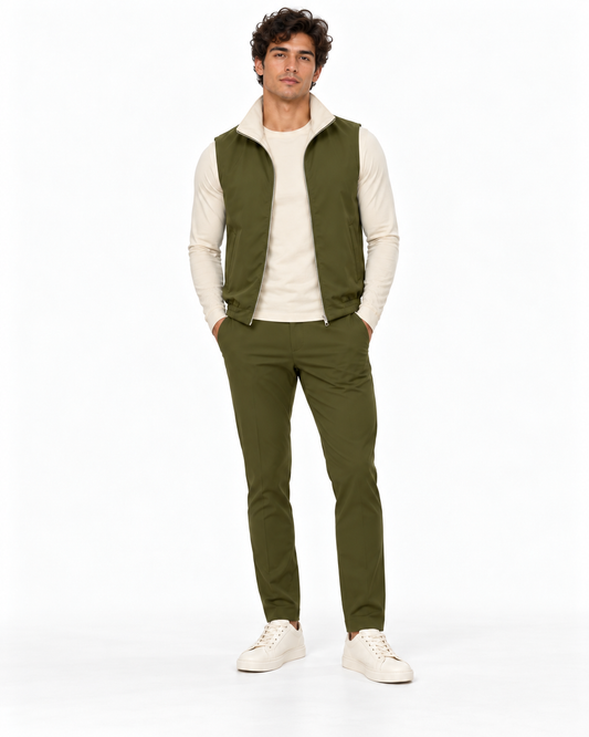 Olive Green / Kith Reversible Travel Gilet
