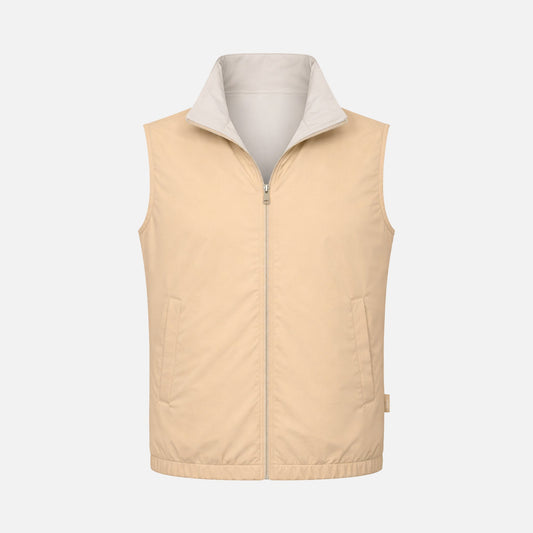Kith/Beige Reversible Travel Gilet