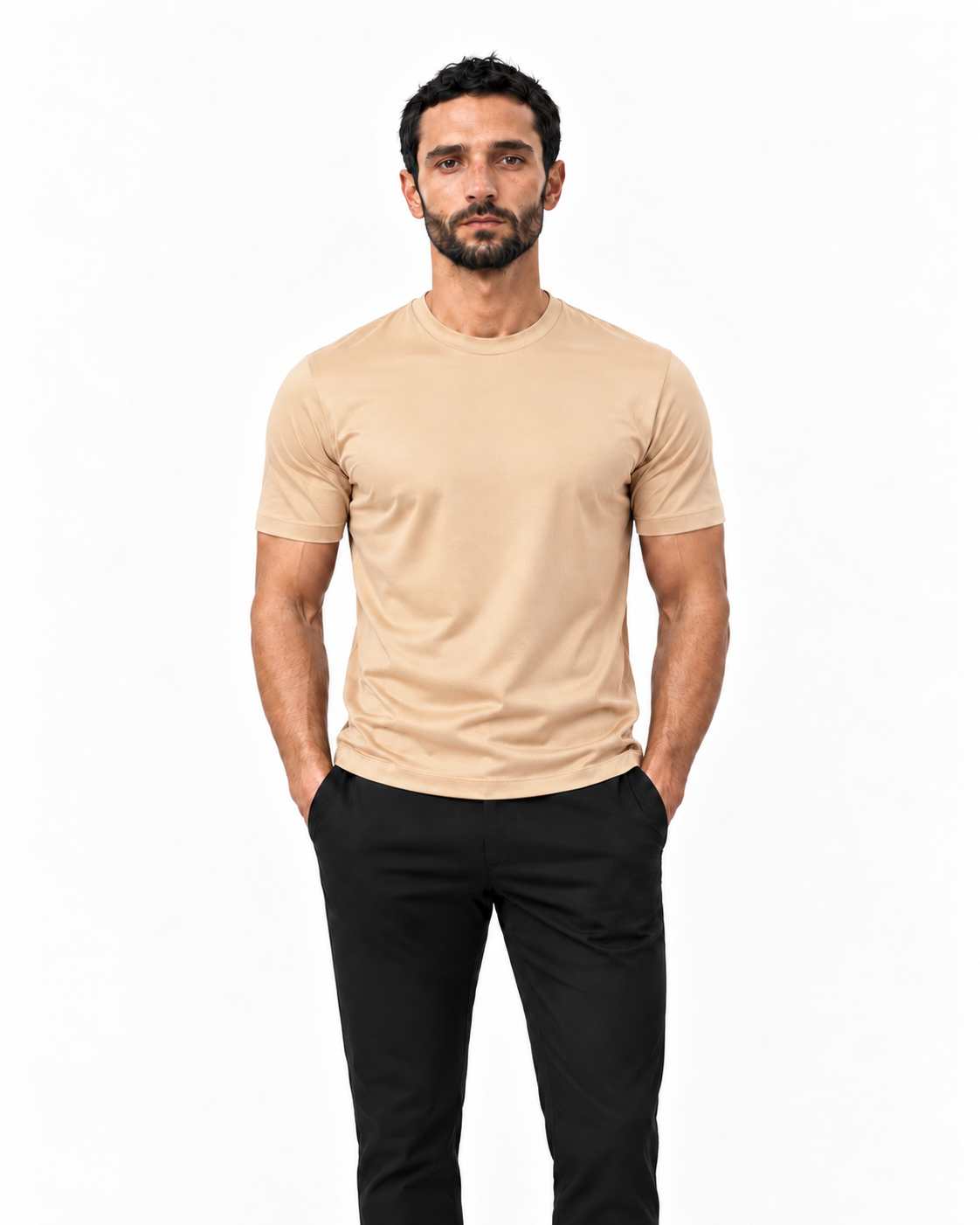 Beige Shiny Tshirt