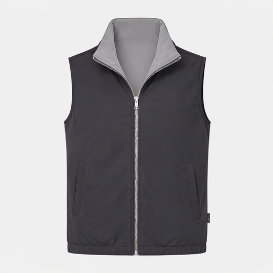 Light Grey/Dark Grey Reversible Travel Gilet