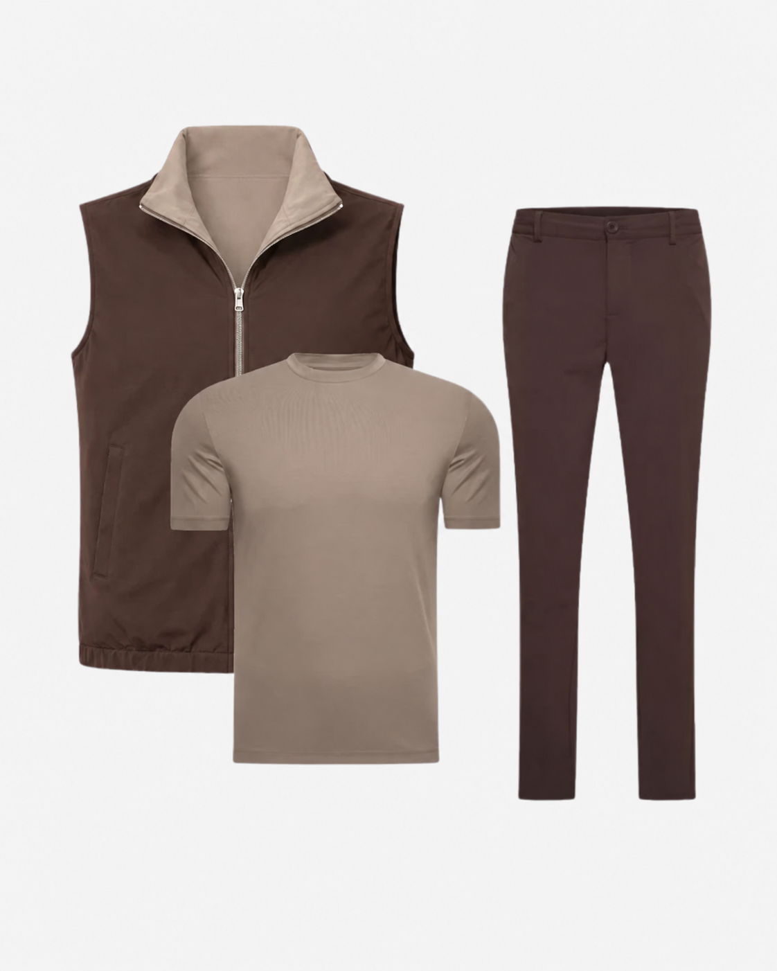 Omkeerbare Espresso / Taupe bundel
