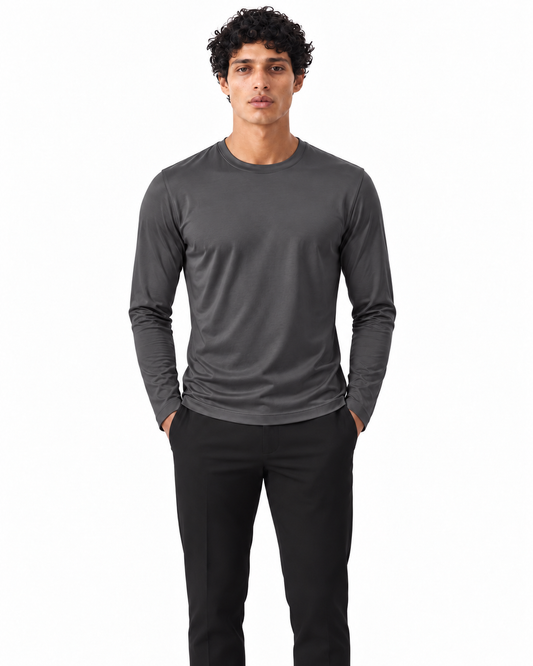Dark Grey Shiny Longsleeve