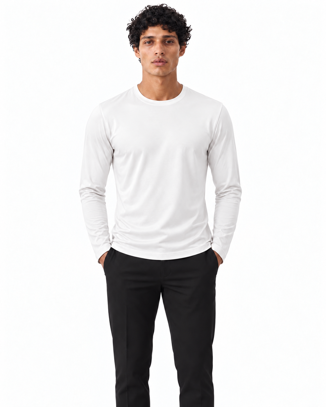 White Shiny Longsleeve