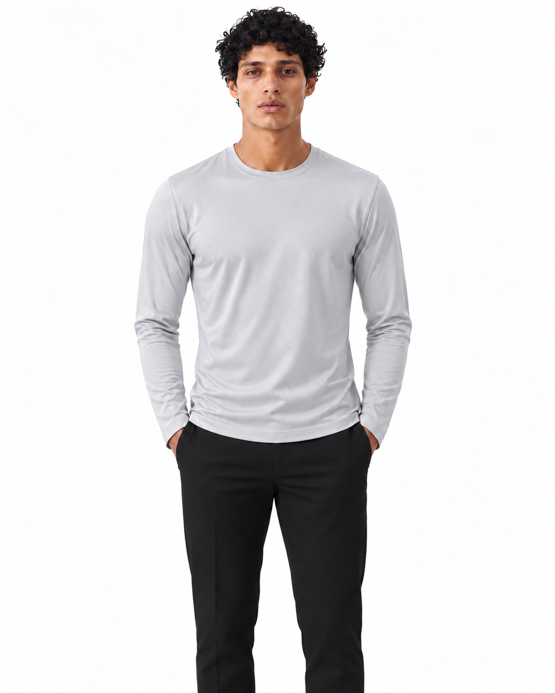 Light Grey Shiny Longsleeve