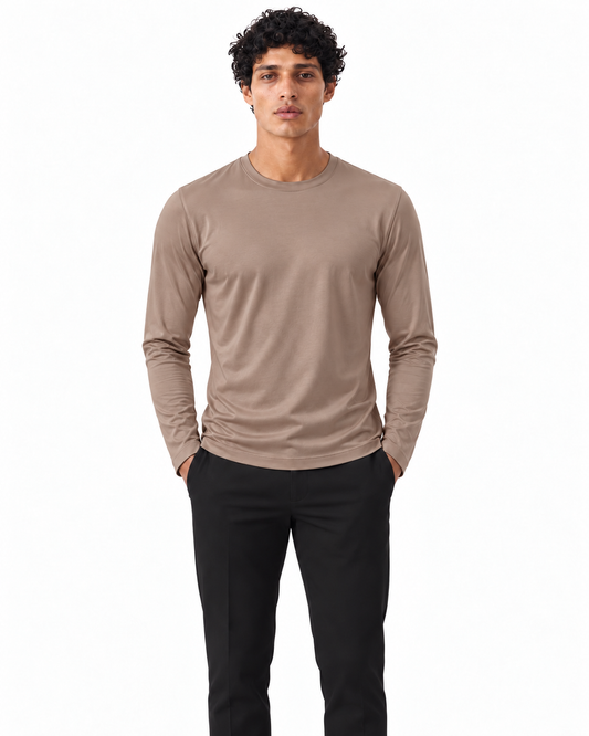 Taupe Shiny Longsleeve