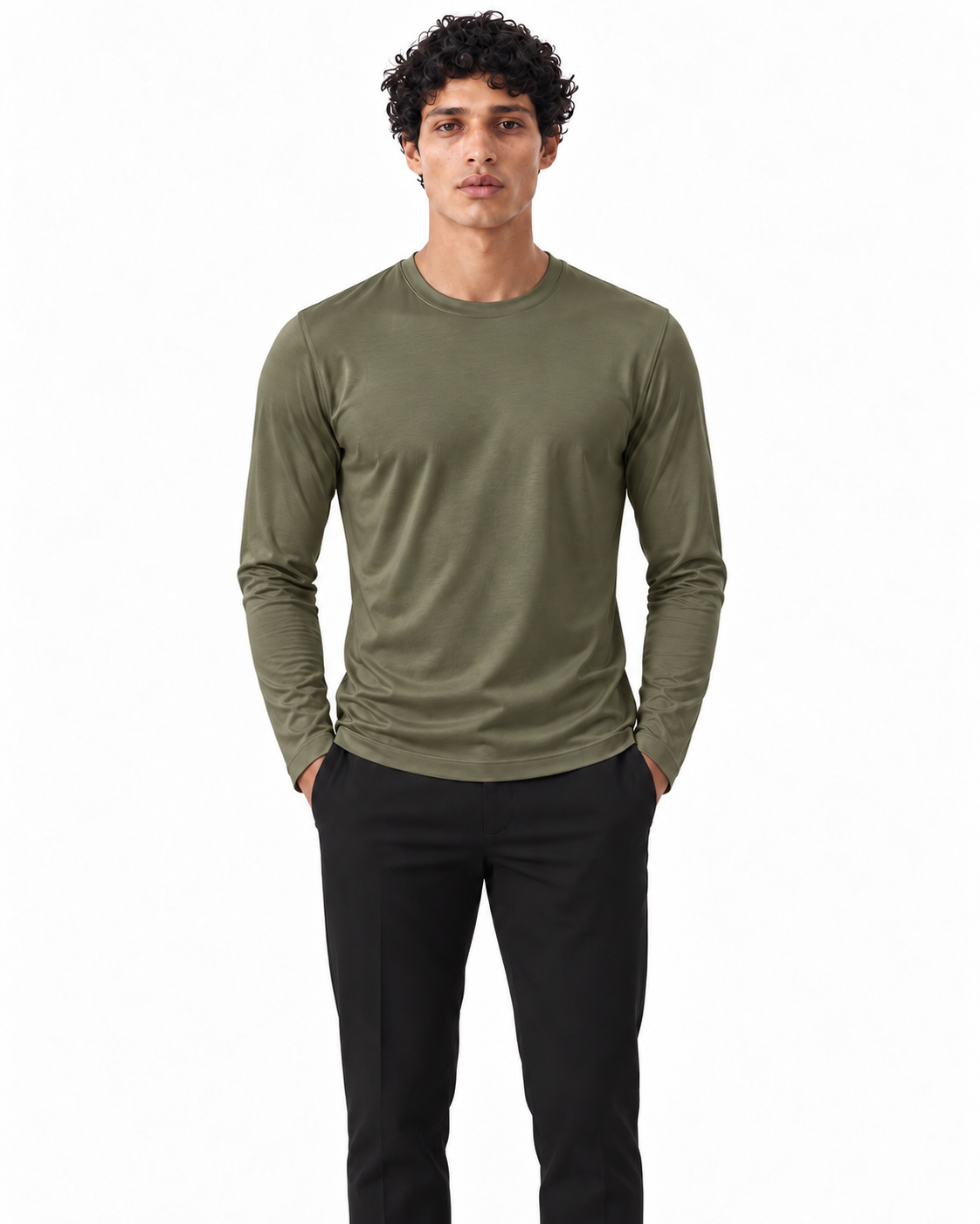 Olive Shiny Longsleeve