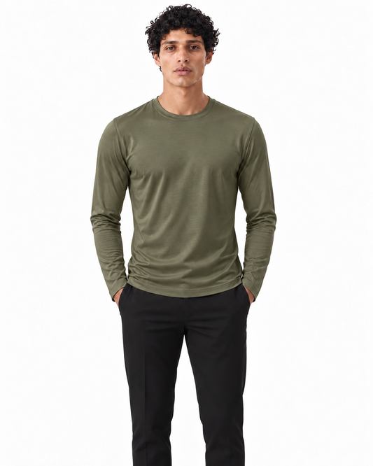 Olive Shiny Longsleeve