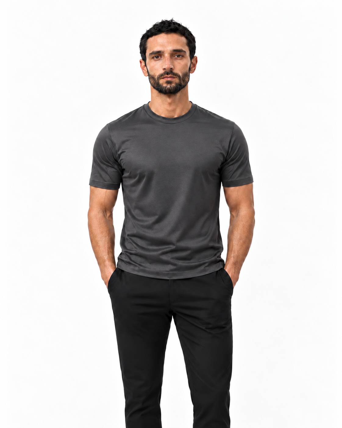 Dark Grey Shiny Tshirt