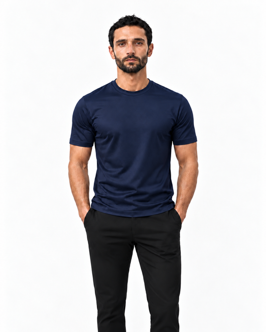Navy Shiny Tshirt