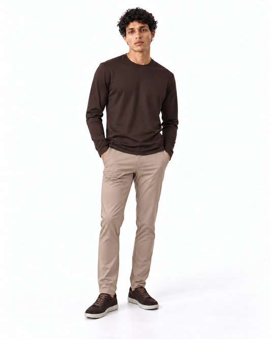 Taupe Travel Pantalon