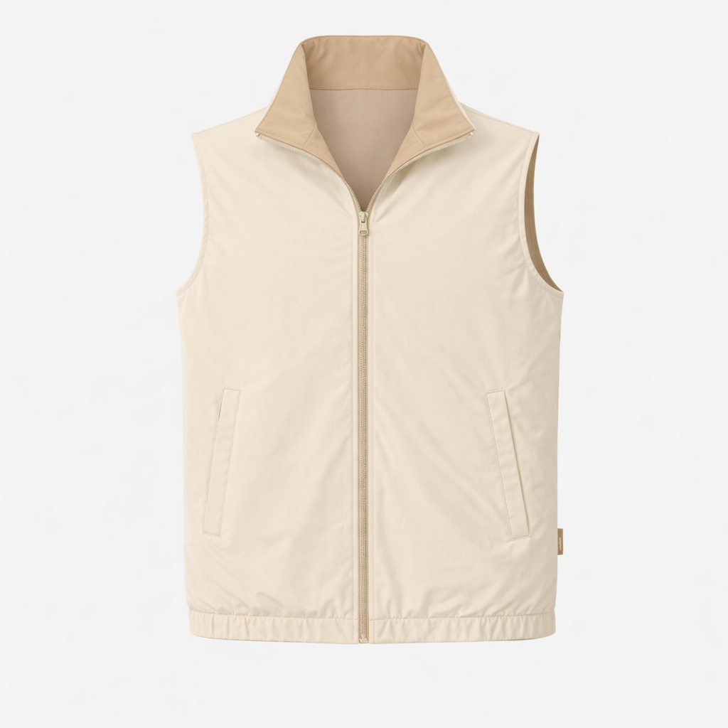 Kith/Beige Reversible Travel Gilet