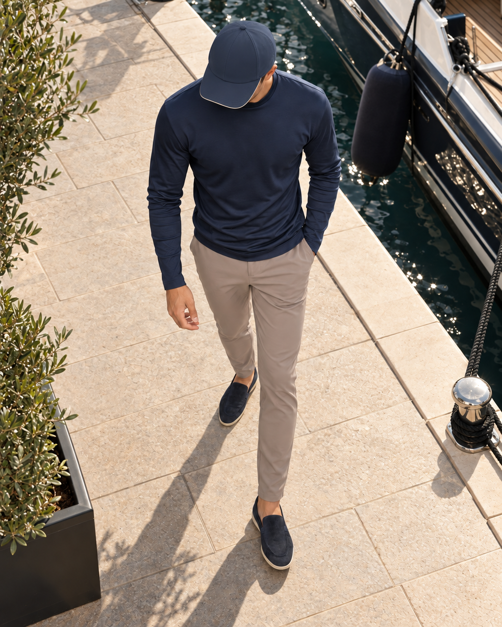 Taupe Travel Pantalon