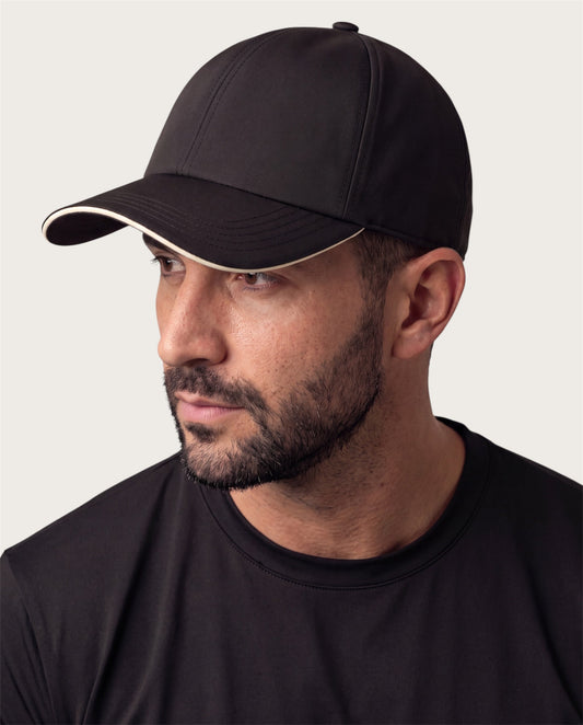 Black Microfibre Cap