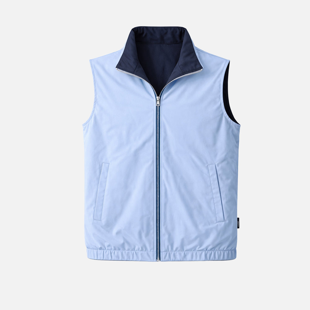 Navy Blue/Baby Blue Reversible Travel Gilet