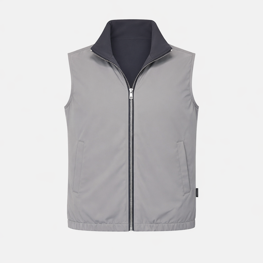 Light Grey/Dark Grey Reversible Travel Gilet