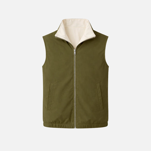 Olive Green / Kith Reversible Travel Gilet