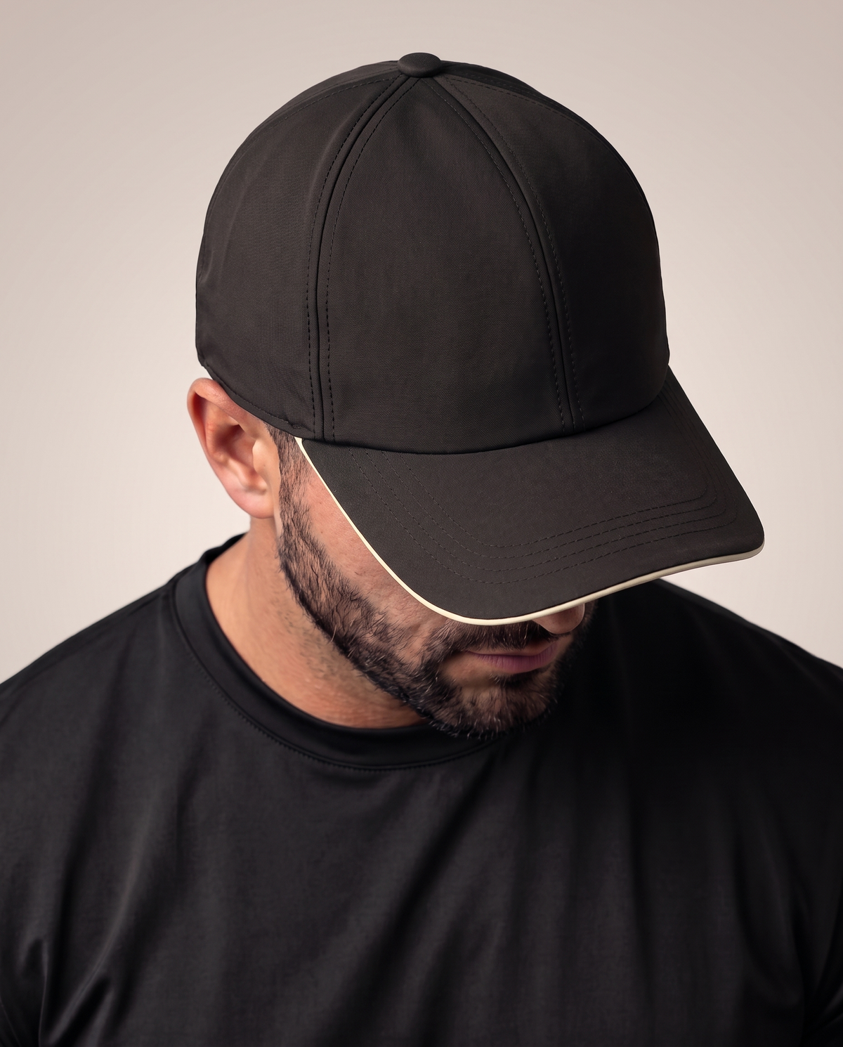 Black Microfibre Cap