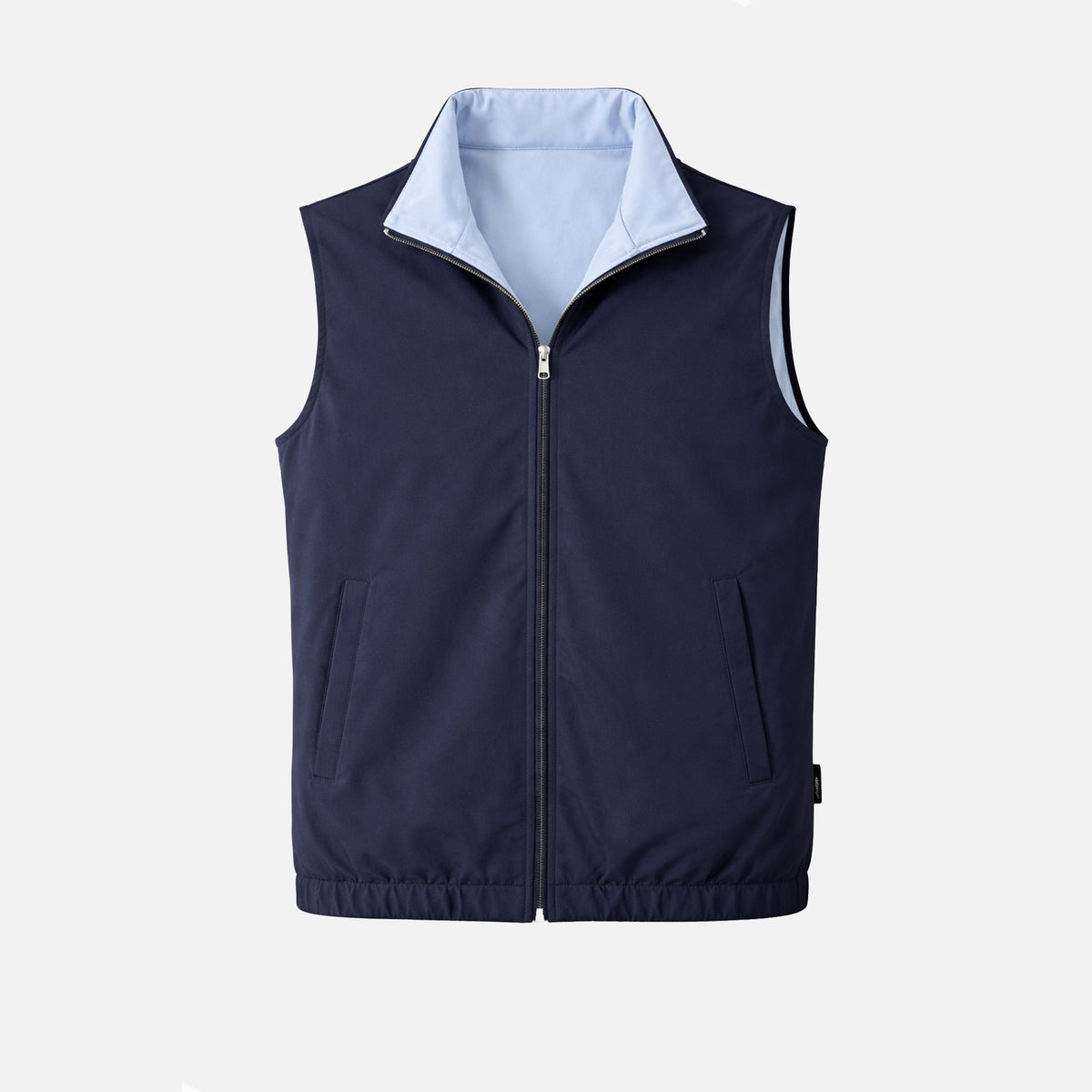 Navy Blue/Baby Blue Reversible Travel Gilet