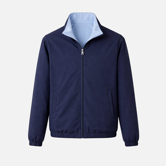 Navy Blue /Baby Blue Reversible Jacket